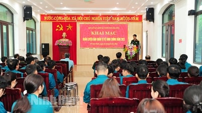 Ninh Binh City opens training for militia and self-defense forces in 2023