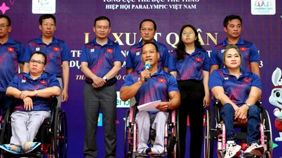គណៈប្រតិភូកីឡាប៉ារ៉ាឡាំពិកវៀតណាមចេញដំណើរទៅអាស៊ានប៉ារ៉ាហ្គេម ១២