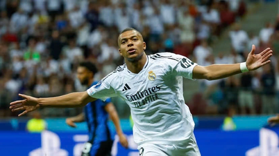 Mbappe ស៊ុតបញ្ចូលទីដើម្បីជួយ Real Madrid ឈ្នះពាន European Super Cup