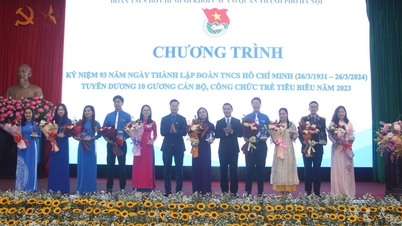 Honoring 10 outstanding young cadres and civil servants in 2023