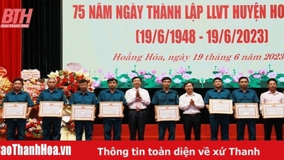 Lễ kỷ niệm 75 năm thành lập Lực lượng vũ trang huyện Hoằng Hóa (19-6-1948