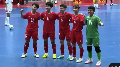 Đội tuyển futsal nữ Việt Nam thắng đậm Myanmar trận ra quân giải châu Á: K’Thủa rất hay!