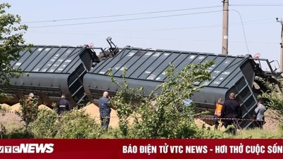 Tàu chở ngũ cốc trật bánh ở Crimea, nghi do phá hoại