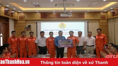 Công đoàn Tổng Công ty Phát điện 2 thăm, động viên người lao động TSHPCo nhân dịp “Tháng Công nhân”