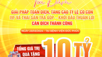 មន្ទីរពេទ្យ Duc Phuc រៀបចំសិក្ខាសាលាស្តីពី "ដំណោះស្រាយគ្រប់ជ្រុងជ្រោយដើម្បីបង្កើនអត្រាមានកូនតាមរយៈ IVF និងការសម្រាលកូនដោយបង់រំលោះ"