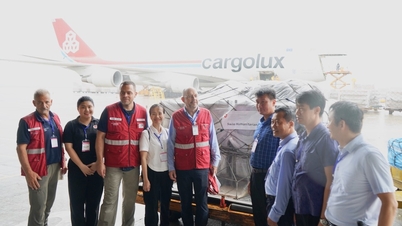 Many international aid shipments support Vietnam to overcome storm No. 3