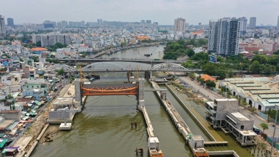 តំបន់ភាគខាងត្បូង HCMC ត្រូវបានធ្វើឱ្យប្រសើរឡើងនៅពេលដែលគម្រោងការពារទឹកជំនន់ដំណាក់កាលទី 1 បានបញ្ចប់