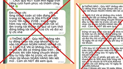 Cảnh báo lừa đảo mạo danh quỹ đầu tư chứng khoán