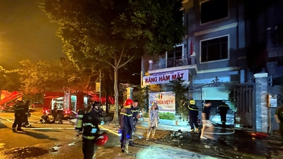 Panic of an elderly couple trapped in a burning house
