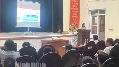 Bảo hiểm xã hội Hoa Lư truyền thông phát triển người tham gia bảo hiểm và cài đặt BHXH số VissID