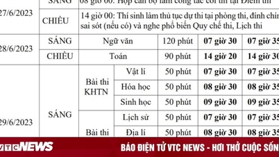 Cập nhật lịch thi tốt nghiệp THPT 2023