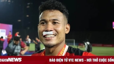 Cầu thủ U22 Thái Lan đánh cùi chỏ, hậu vệ U22 Indonesia khâu 4 mũi