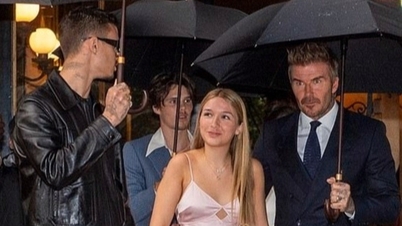 កូនស្រីដ៏ស្រស់ស្អាតរបស់ David Beckham ត្រូវបានអ្នកសារព័ត៌មានស្វែងរក