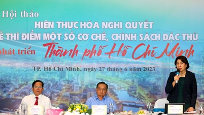 Hiện thực hóa cơ chế đặc thù phát triển thành phố Hồ Chí Minh