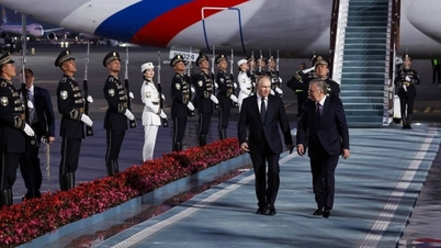 Ông Putin đến Uzbekistan trong chuyến công du thứ ba sau khi tái đắc cử