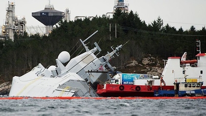 Frigate sinks, Norwegian naval officer sentenced