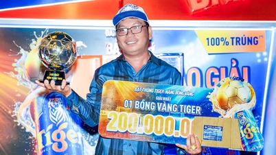 2 người may mắn trúng quả bóng vàng Tiger 200 triệu đồng