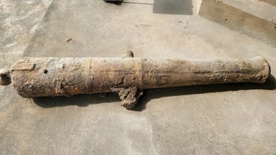 Unearthed Nguyen Dynasty cannon