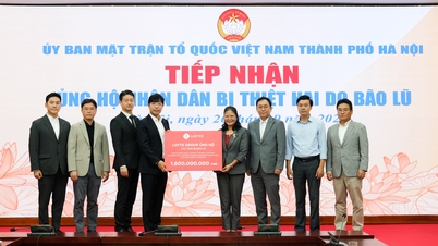Lotte Group បរិច្ចាក ៣ពាន់លានដុង ដើម្បីជួយជម្នះផលវិបាកនៃព្យុះទីហ្វុង Yagi នៅវៀតណាម