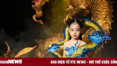 Mẫu nhí Nguyễn Hoàng Diệp tỏa sáng trong bộ sưu tập của NTK Nhật Thực