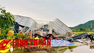 Ham Tan: Local tornado injured 2 people, property damage over 830 million VND