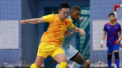 Đội tuyển futsal Việt Nam tiếp tục thắng đội Solomon 5-0 trước khi sang Nam Mỹ