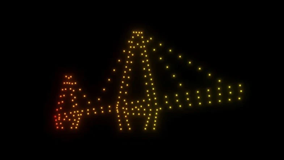 Light show at Hanoi Tourism program welcoming 2024