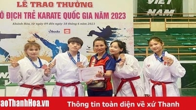 Karate Thanh Hoá giành 21 huy chương tại Giải Vô địch trẻ 2023