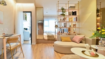 Căn hộ diện tích nhỏ gây ấn tượng mạnh mẽ với thiết kế thông minh
