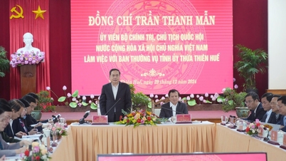 Chủ tịch Quốc hội Trần Thanh Mẫn làm việc với tỉnh Thừa Thiên