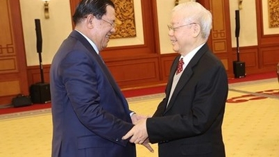 Thủ tướng Campuchia Hun Sen tái khẳng định quyết tâm củng cố quan hệ tốt đẹp giữa hai nước Campuchia-Việt Nam