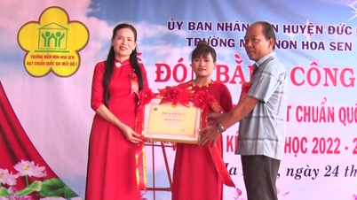 សាលាមត្តេយ្យ Hoa Sen បំពេញតាមស្តង់ដារជាតិកម្រិត 1 | កាសែត Gia Lai អេឡិចត្រូនិក