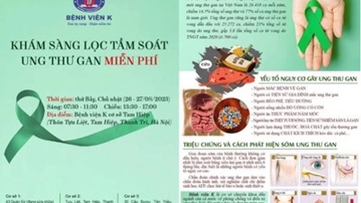 Khám sàng lọc ung thư gan miễn phí tại Hà Nội vào ngày 26 và 27-8