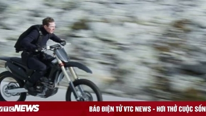 Cận cảnh màn lao xe qua vách núi đầy mạo hiểm của tài tử Tom Cruise ở phim mới