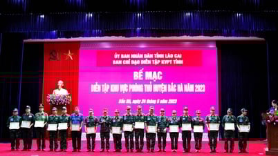 Huyện Bắc Hà tổ chức diễn tập khu vực phòng thủ năm 2023