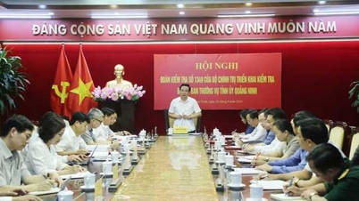 Đoàn kiểm tra của Bộ Chính trị kiểm tra Ban Thường vụ Tỉnh ủy Quảng Ninh