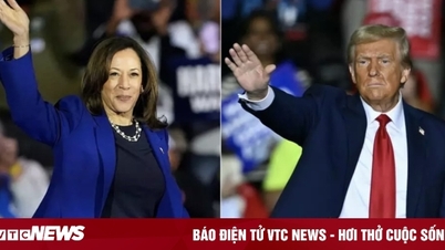 What are Mr. Trump and Ms. Harris doing before election day?