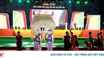 ពិធីបើកការប្រលងសម្តែងវប្បធម៌ប្រពៃណីរបស់ក្រុមជនជាតិនៅខេត្ត Quang Ngai