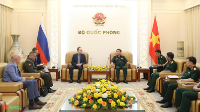Thượng tướng Hoàng Xuân Chiến tiếp Đại sứ Liên bang Nga
