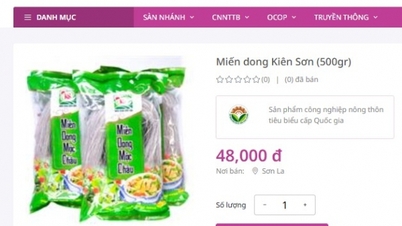 Giá trị miến dong Kiên Sơn tăng cao nhờ kinh doanh trên Sàn Việt