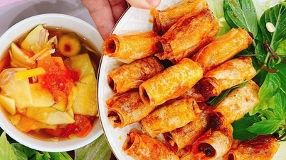 Shrimp rolls, a famous dish of Thanh land