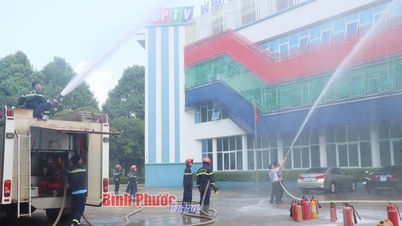 Tập huấn nâng cao kiến thức về phòng cháy, chữa cháy cho cán bộ phóng viên, biên tập viên