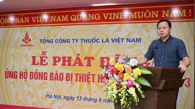 Vinataba donates 10 billion VND to localities to overcome the consequences of storm No. 3