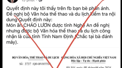 Bộ VHTTDL đề nghị xử lý thông tin xuyên tạc, sai sự thật