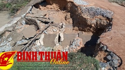 Tánh Linh: Mưa lớn gây sạt lở nặng về giao thông nông thôn