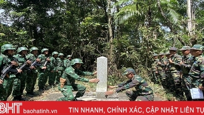 ប៉ុស្តិ៍ឆ្មាំព្រំដែន Son Hong និងក្រុមហ៊ុនឆ្មាំព្រំដែនឡាវ ធ្វើការល្បាតទ្វេភាគី