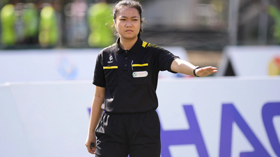 អាជ្ញាកណ្តាល​ស្ត្រី​អាយុ 21 ឆ្នាំ​លេចធ្លោ​ក្នុង​ការ​ប្រកួត​បាល់ទាត់​កម្មករ​និង​មន្ត្រីរាជការ​វៀតណាម​ឆ្នាំ 2024