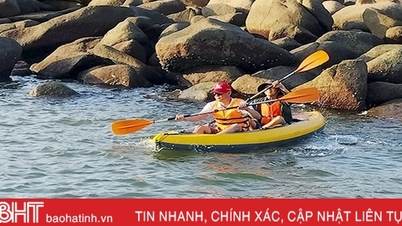 Nhiều trải nghiệm hấp dẫn chờ du khách ở biển Thiên Cầm