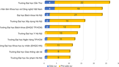 សាកលវិទ្យាល័យ Can Tho នាំមុខក្នុងចំនួនបេក្ខជនសម្រាប់សាស្រ្តាចារ្យ និងសាស្ត្រាចារ្យរងនៅឆ្នាំ 2024