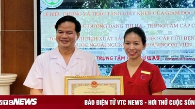 រង្វាន់គិលានុបដ្ឋាយិកាស្ត្រីនៃមន្ទីរពេទ្យ Bach Mai សម្រាប់ជួយសង្គ្រោះអ្នកជំងឺក្នុងភោជនីយដ្ឋាន